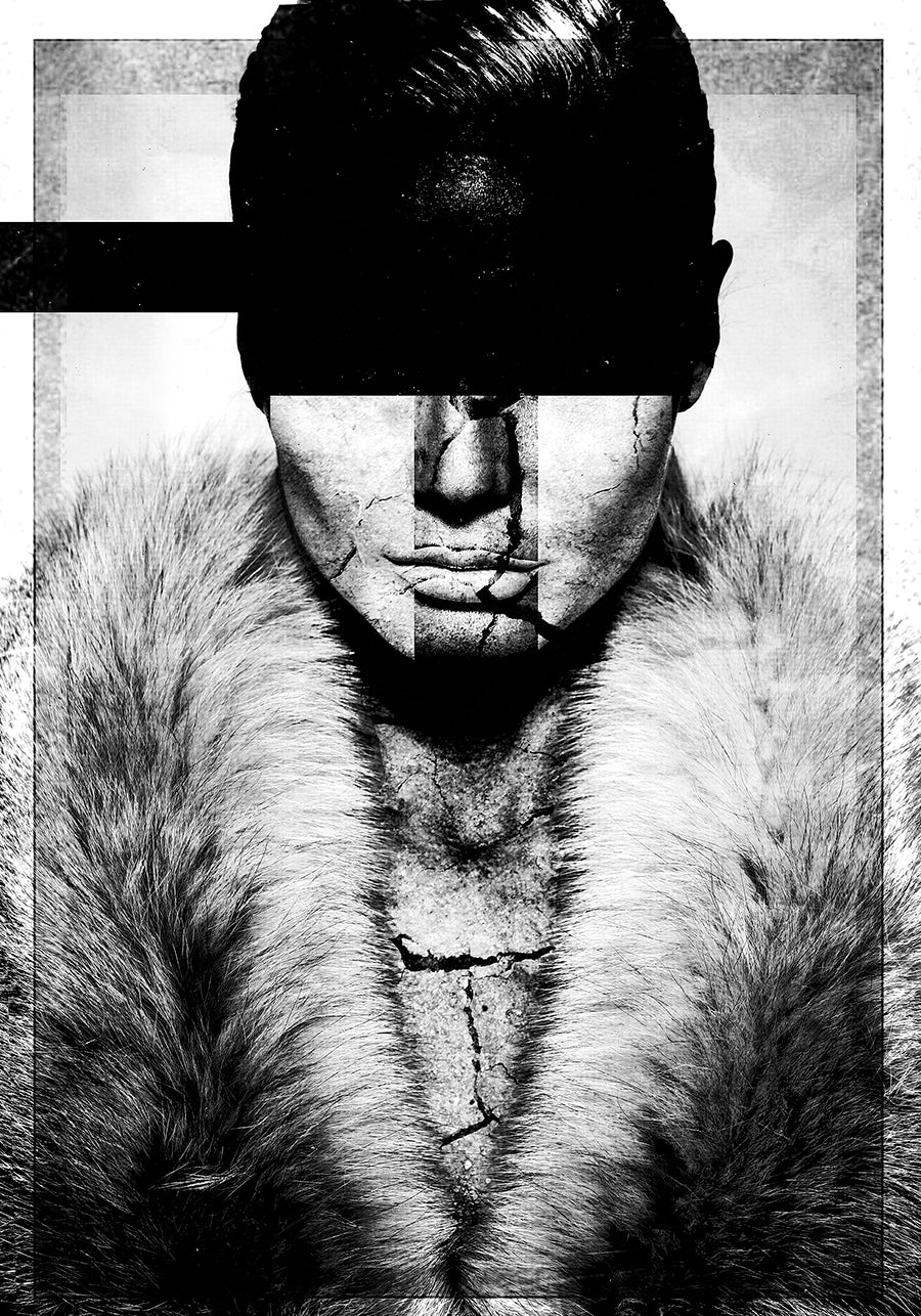 Cracked Persona (Black & White)