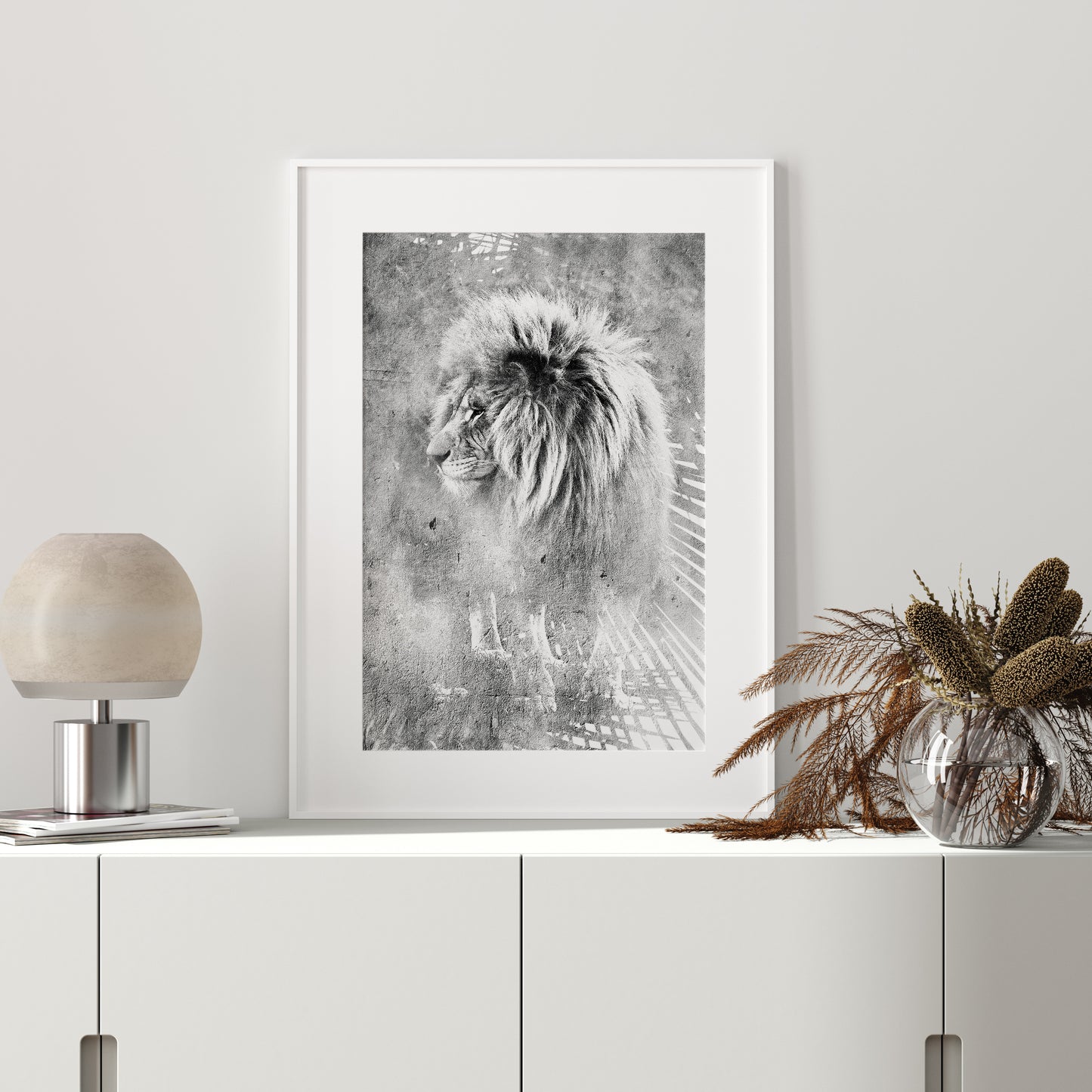 Mufasa black and white